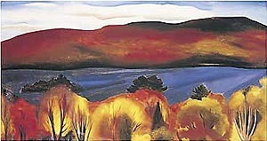 Lake George, Autumn by Georgia O'Keeffe Oil Painting reproduction