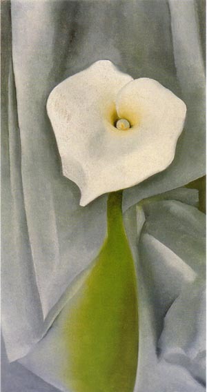 Calla Lily on Grey 1928  by Georgia O'Keeffe Oil Painting reproduction