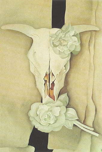 Cow's Skull with Calico Roses 1931 by Georgia O'Keeffe Oil Painting reproduction