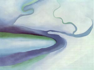 It was Blue and Green 1960 by Georgia O'Keeffe Oil Painting reproduction