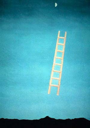 Ladder to the Moon 1958 by Georgia O'Keeffe Oil Painting reproduction