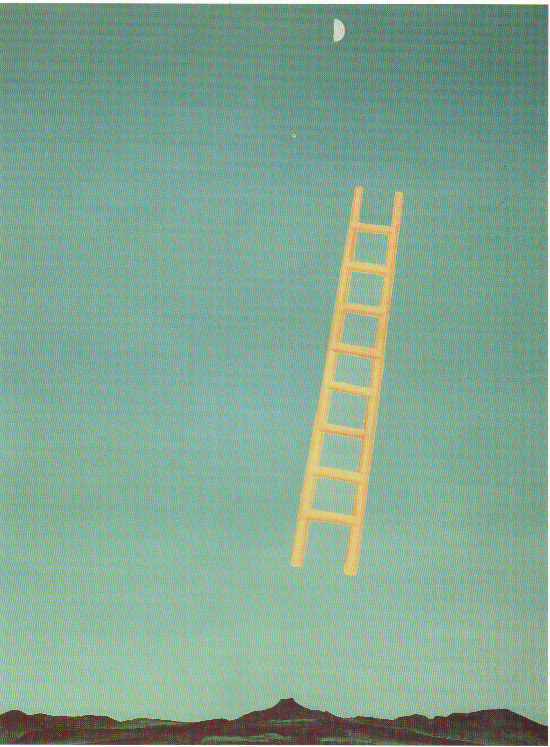 Ladder to the Moon 1958 by Georgia O'Keeffe Oil Painting reproduction