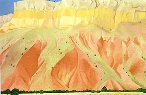 Red and Yellow Cliffs 1940  by Georgia O'Keeffe Oil Painting reproduction