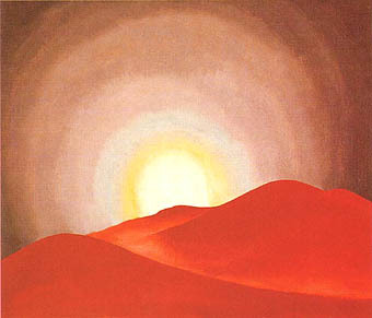 Red Hills Lake George 1927 by Georgia O'Keeffe Oil Painting reproduction