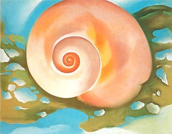 Pink Shell with Seaweed c.1937 by Georgia O'Keeffe Oil Painting reproduction