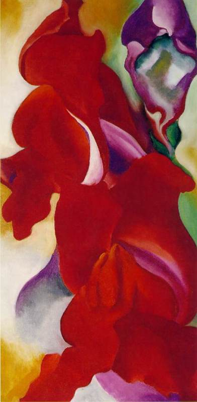 Red Snapdragons  c.1923 by Georgia O'Keeffe Oil Painting reproduction