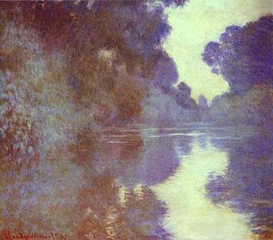 Branch of the  Seine Near Giverny.  1897 by Claude Monet Oil Painting reproduction