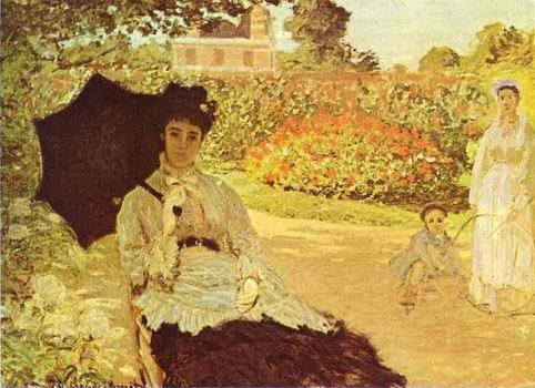 Camille Monet in the Garden. 1873  by Claude Monet Oil Painting reproduction