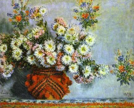 Chrysanthemums. 1878 by Claude Monet Oil Painting reproduction