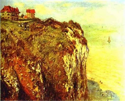 Cliffs near Dieppe. 1882 by Claude Monet Oil Painting reproduction