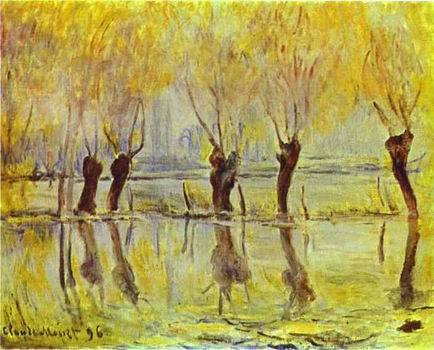 Flood at Giverny. 1896 by  Claude Monet Oil Painting reproduction