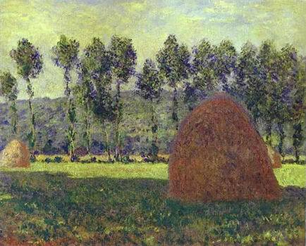 Haystack at Giverny. 1884-1889  by   Claude Monet Oil Painting reproduction
