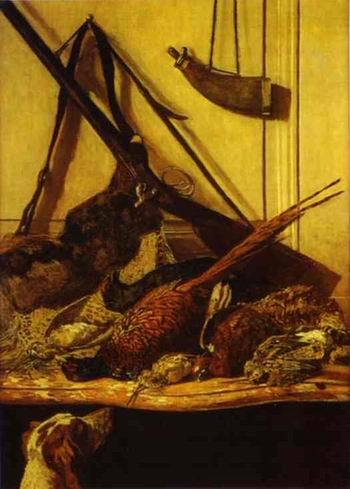 Hunting Trophy. 1862 by   Claude Monet Oil Painting reproduction