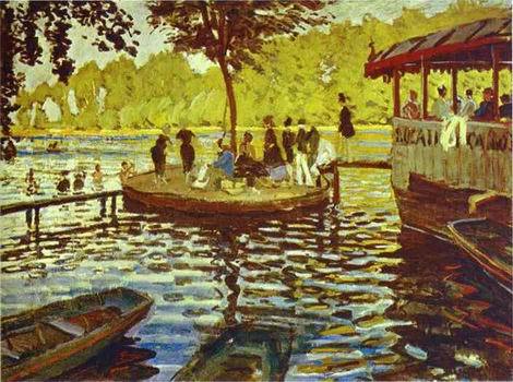 Le Grenoillère. 1869 by  Claude Monet Oil Painting reproduction