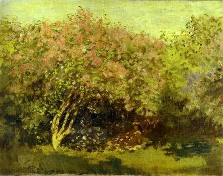 Lilacs in the Sun. 1873 by  Claude Monet Oil Painting reproduction