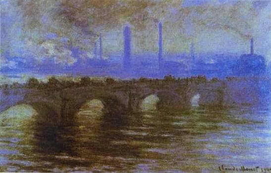 London. The Waterloo Bridge. 1903 by  Claude Monet Oil Painting reproduction