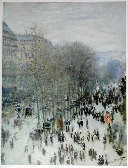 monet blvd by  Claude Monet Oil Painting reproduction