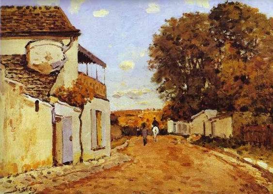 Street in Louveciennes (rue de la Princesse). 1874   by Alfred Sisley Oil Painting reproduction