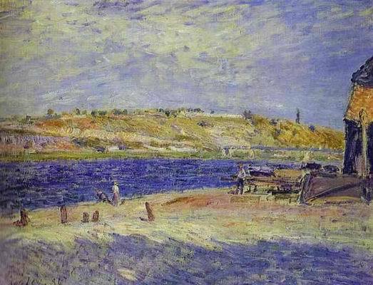 River Banks at St. Mammes. 1884  by Alfred Sisley Oil Painting reproduction