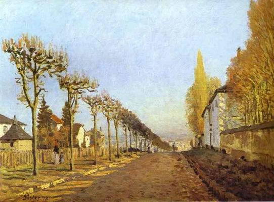 Chemin de la Machine, Louveciennes. 1873  by Alfred Sisley Oil Painting reproduction
