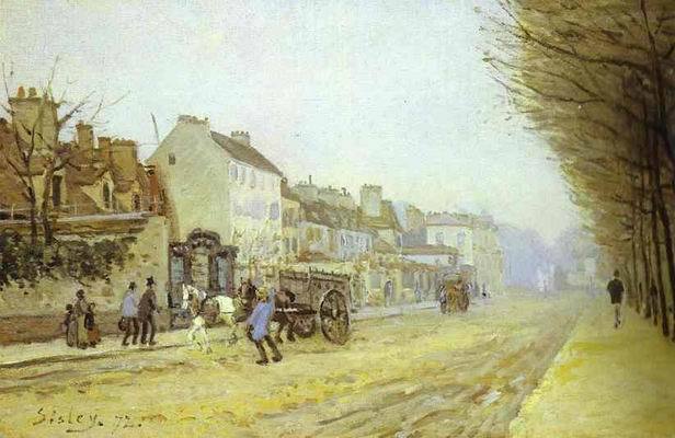 Boulevard Héloise, Argenteuil. 1872  by Alfred Sisley Oil Painting reproduction