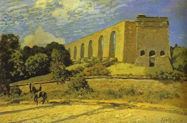 The Aqueduct at Marly. 1874 by Alfred Sisley Oil Painting reproduction