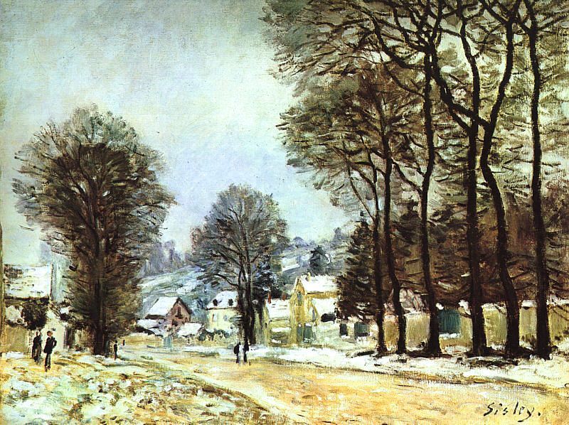 Snow at Louveciennes, 1874 by Alfred Sisley Oil Painting reproduction