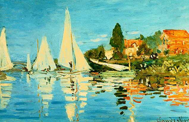 Regate a Argenteuil  1872   by  Claude Monet Oil Painting reproduction