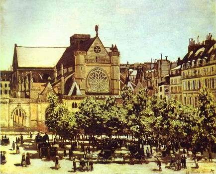 Saint-Germain  l'Auxerrois. 1866 by  Claude Monet Oil Painting reproduction