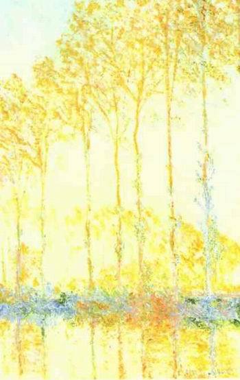 Poplars on the Bank of the River Epte. 1891 by  Claude Monet Oil Painting reproduction