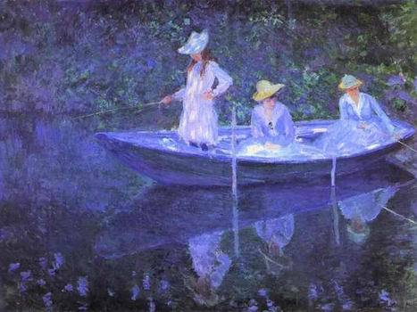 The Bark at Giverny. 1887  by  Claude Monet Oil Painting reproduction