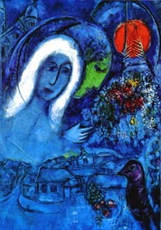 Champs de Mars 1952  by Marc Chagall Oil Painting reproduction