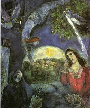 About Her 1945 by Marc Chagall Oil Painting reproduction