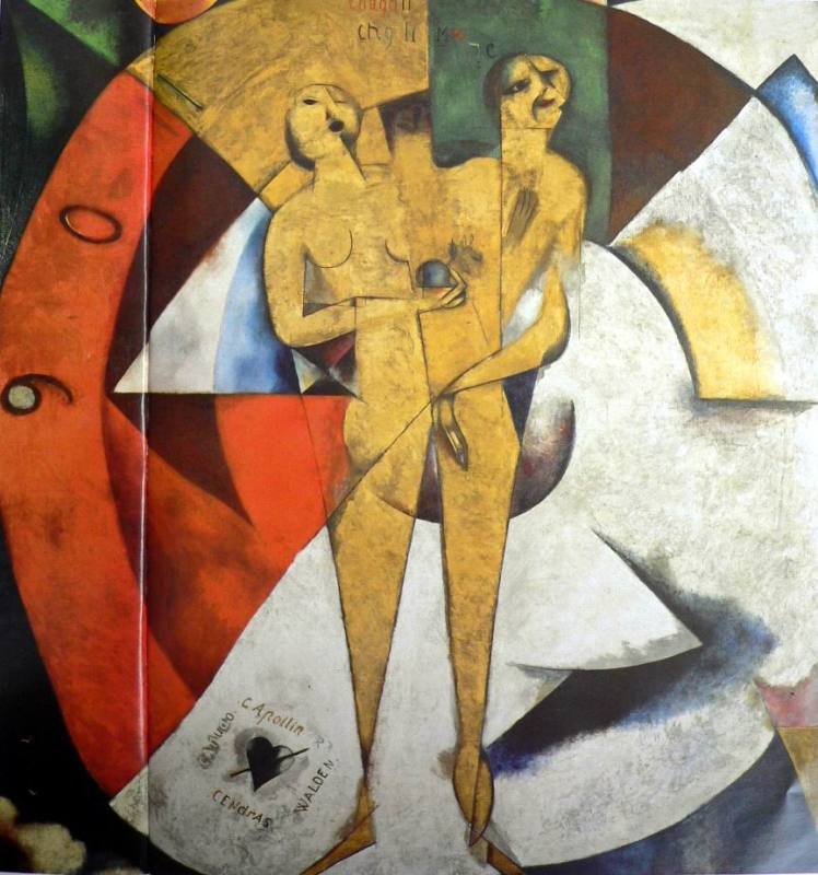 Homage to Apollinaire,1911-12  by Marc Chagall Oil Painting reproduction