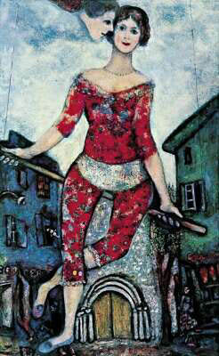 Acrobat by Marc Chagall Oil Painting reproduction