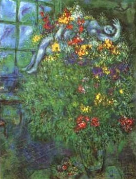 Le Bouquet Ardent  by Marc Chagall Oil Painting reproduction