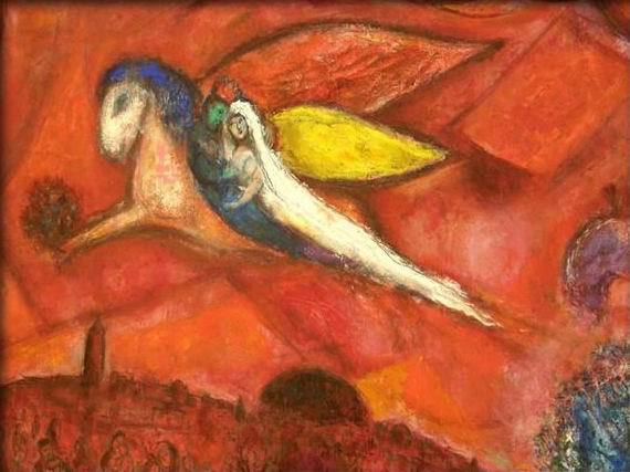 Le Cantique des Cantiques IV by Marc Chagall Oil Painting reproduction
