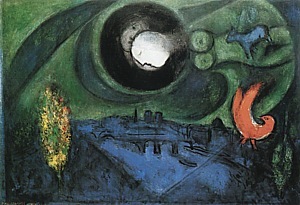 Le Quai de Bercy, 1953 by Marc Chagall Oil Painting reproduction