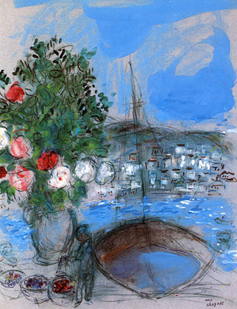 Poros 1954  by Marc Chagall Oil Painting reproduction