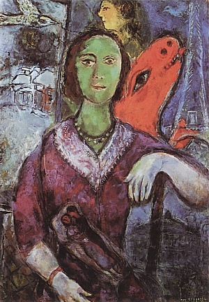 Portrait of Vana, 1966  by Marc Chagall Oil Painting reproduction