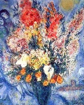 Bouquet de Fleurs by Marc Chagall Oil Painting reproduction