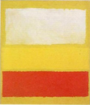 No 13 White Red on Yellow  by Mark Rothko Oil Painting reproduction