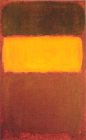 No 7 Orange and Chocolate by Mark Rothko Oil Painting reproduction