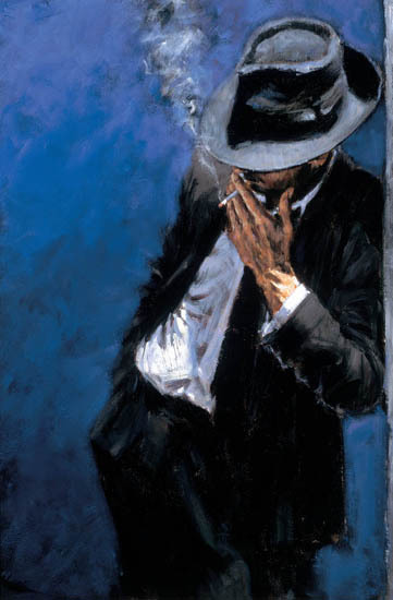 Man in Black Suit by Fabian Perez Oil Painting reproduction