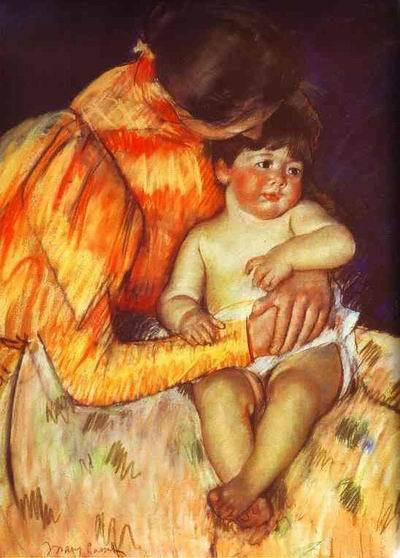 Mother and Child. 1893  by Mary Cassatt Oil Painting reproduction