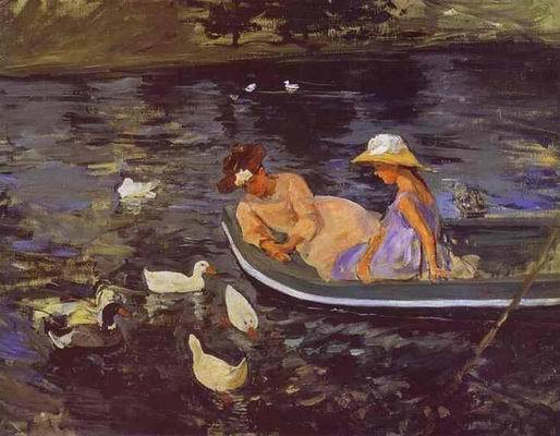 Summertime. c. 1894  by Mary Cassatt Oil Painting reproduction