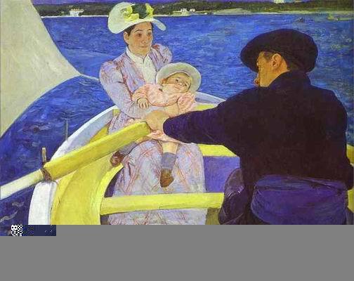 The Boating Party. c. 1893~94  by Mary Cassatt Oil Painting reproduction
