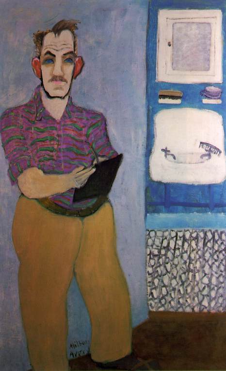 Avery  selfp ortrait  by Milton Avery Oil Painting reproduction