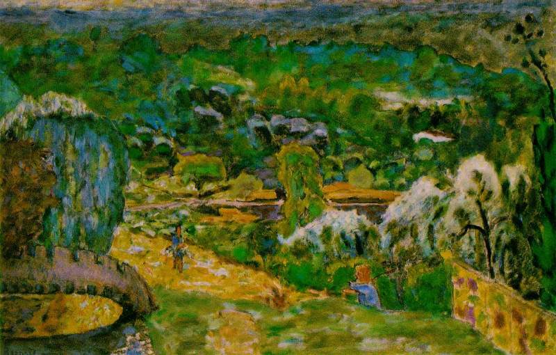A Spring Landscape  c.1935 by Pierre Bonnard Oil Painting reproduction