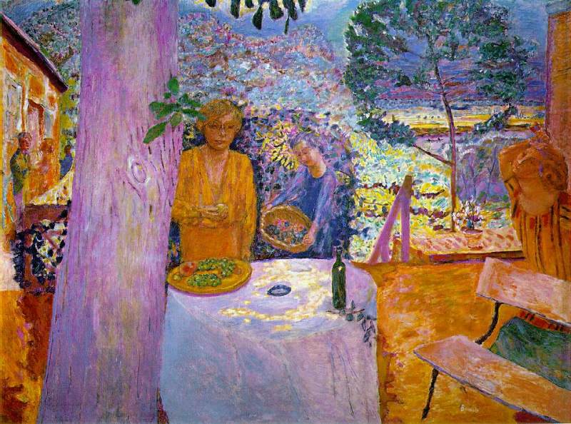 The Terrace at Vernon 1920  by Pierre Bonnard Oil Painting reproduction
